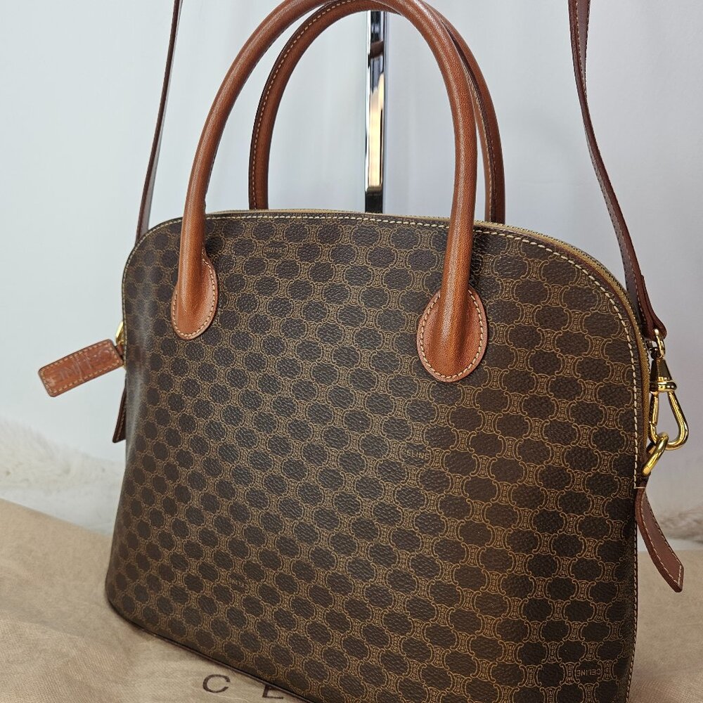 Celine  Macadam Dome Satchel 2-Way Bag